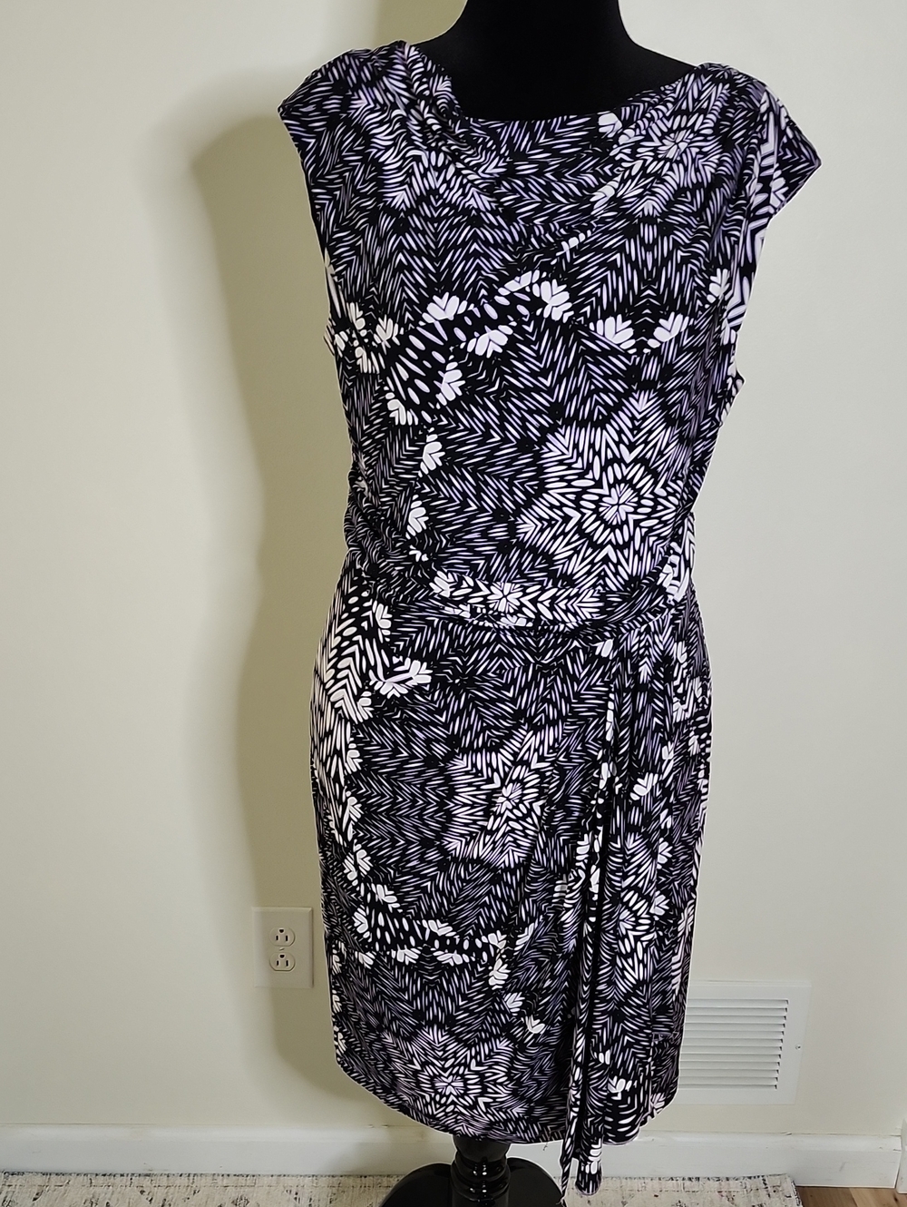 Suzi Chin Lavender Artsy Dress 14 NWOT